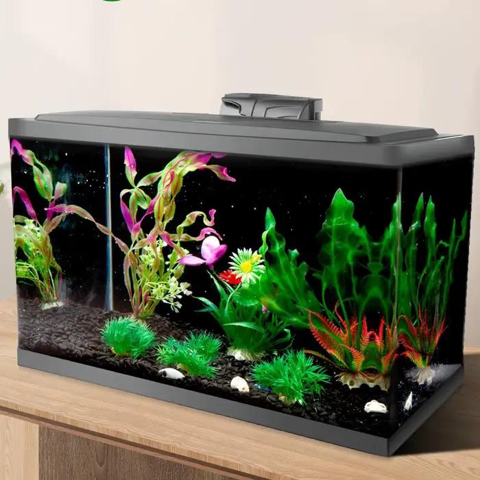 Fond d'aquarium statique adhésif noir, décorations murales pour aquarium, toile de fond sans couture pour aquarium