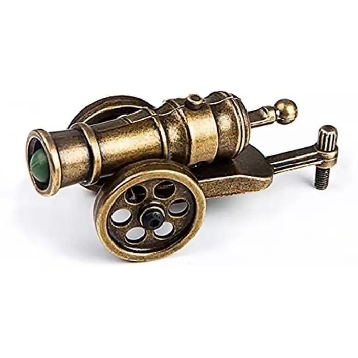 1 modèle de mini canon tirable : réplique militaire pour décoration de table - Un jouet sportif de tir unique et un cadeau de collection !