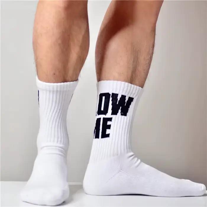 Chaussettes Astronomiques avec Lettres Imprimées pour Homme, Haut de Personnalité, Gay, Sexy, Fitness, dehors, Décontracté, Business, Moyen