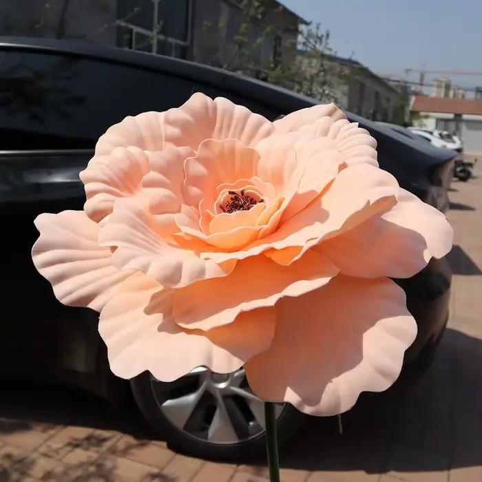 Pivoine artificielle, décoration de fête de mariage, grands accessoires de spectacle de fleurs, fausses fleurs, décoration murale de fond de fleurs à faire soi-même