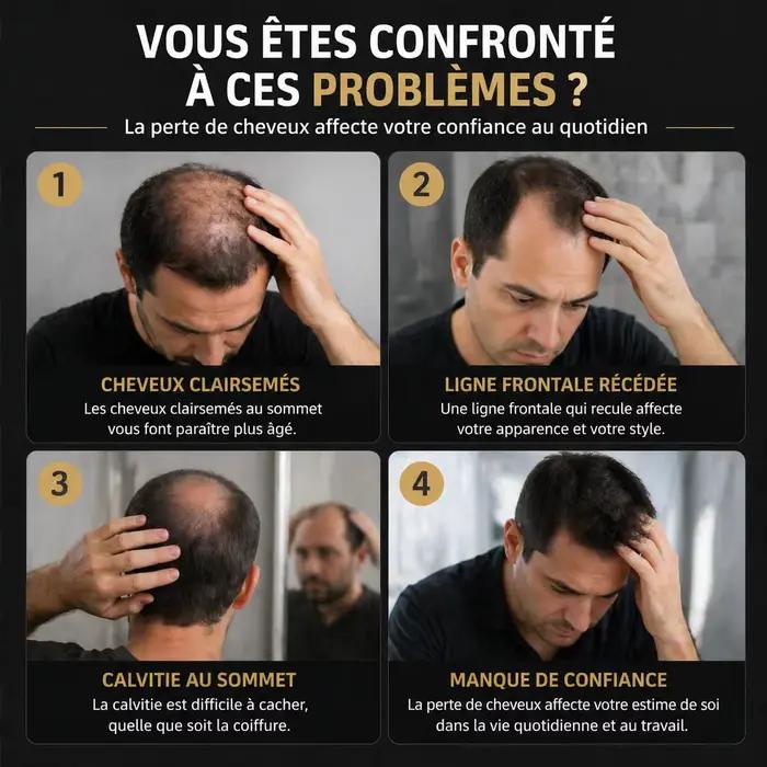 GINZO Crème Correcteur Calvitie pour Hommes/Femmes
