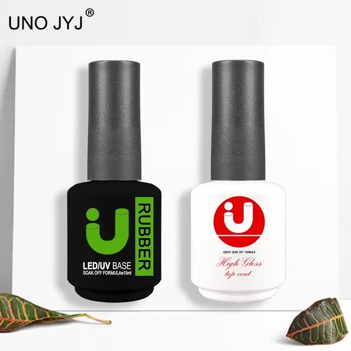 Vernis à ongles Gel Semi-Permanent, Base et couche de finition pour ongles en Gel, plus brillant, sans essuyage, Gellac, uv, Base en caoutchouc épais, nouveau, 15ml