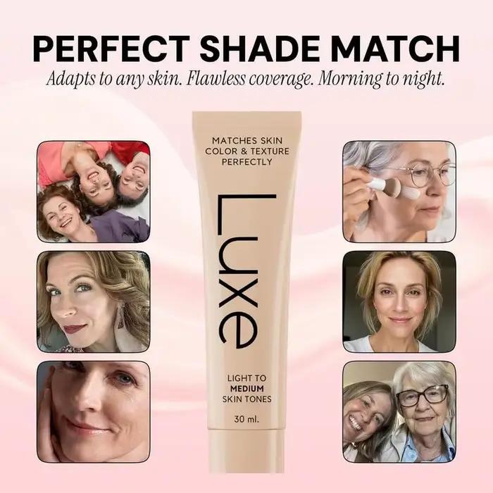 Fond de teint liquide adaptatif luxueux avec couvrance totale, fini mat naturel, hydratant, correcteur résistant à l'eau pour toutes les occasions spéciales