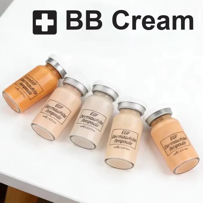 Kit Sérum Booster Ampoule Coréen 8ml BB Cream Éclaircissant Hydratant au DNA de Saumon pour Soin de la Peau