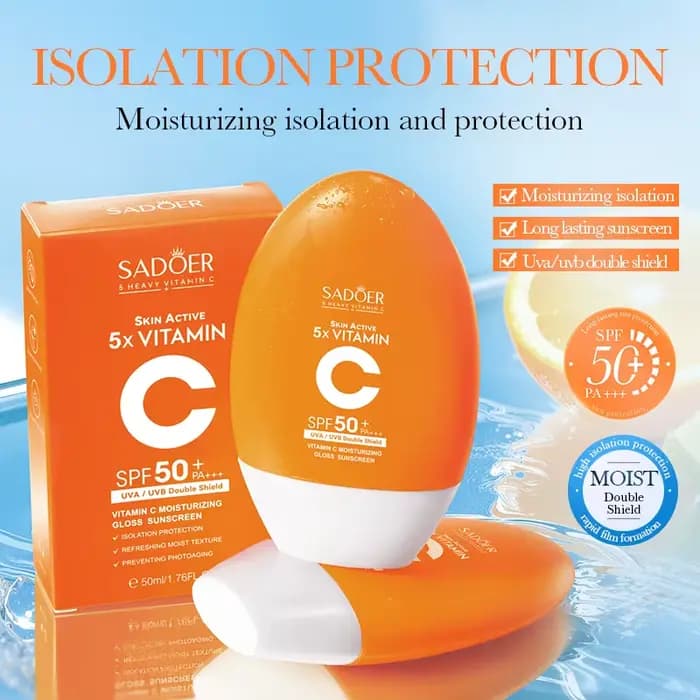 Crème solaire hydratante à la vitamine C SPF50+ PA+++ 50ml