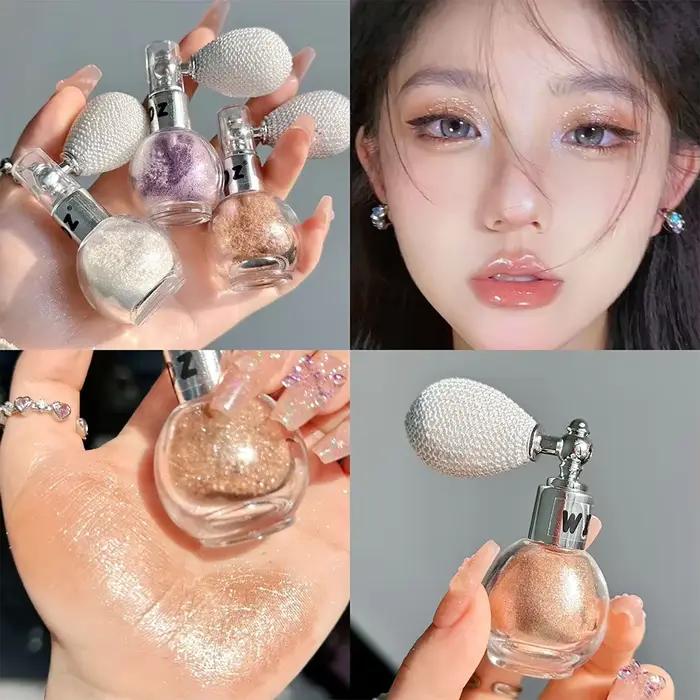 Surligneur Spray corps diamant haute brillance brillant paillettes