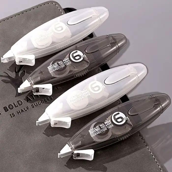 1PC Ruban correcteur silencieux en forme de stylo, rechargeable, 6m, fournitures scolaires