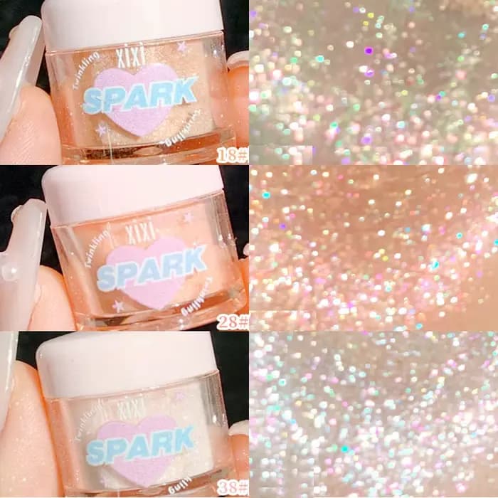 Poudre de surligneur perle rose doré