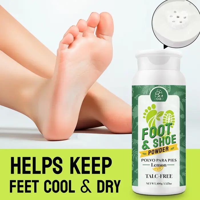 La poudre désodorisante pour les pieds contient des amidon de maïs