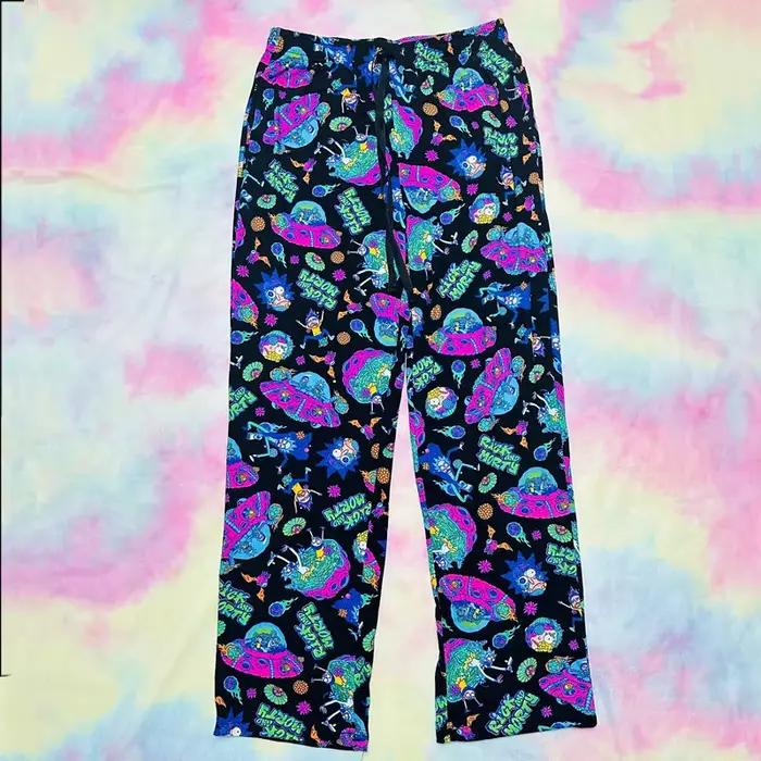Pantalons de pyjama pour hommes, pantalons de dessin animé, jachère peut l'extérieur, taille moyenne, vêtements de nuit, bas de couchage pour hommes