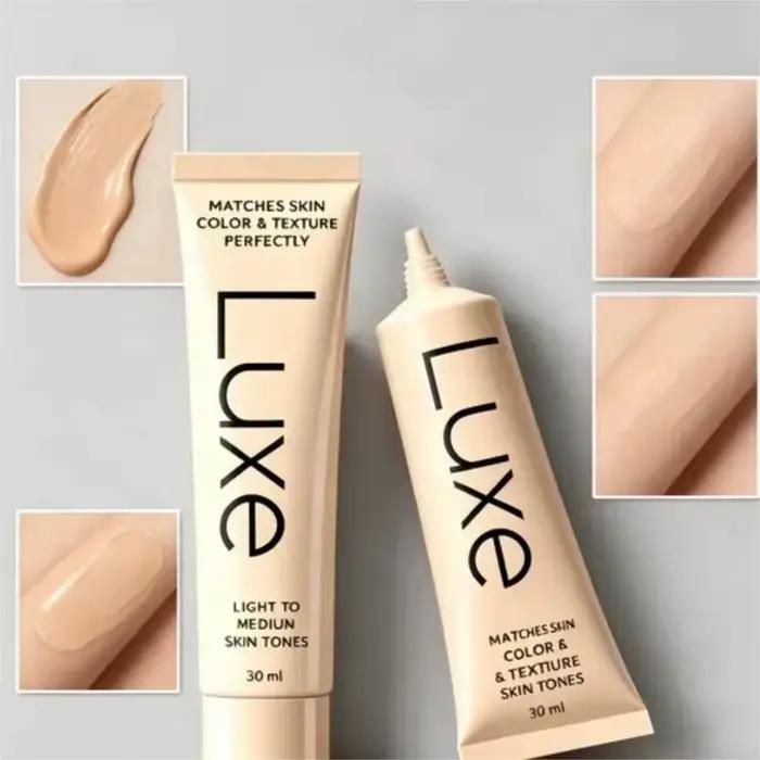 Fond de teint Luxe Magic changeant de couleur, s'adapte automatiquement au teint, léger, respirant, fini mat, contrôle du sébum, unifie le teint