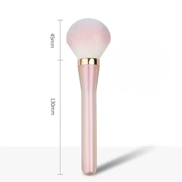 Brosse de maquillage rose irisée