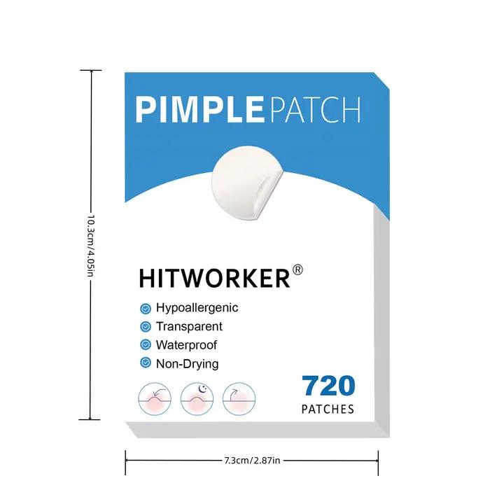 720 Patchs Professionnels Anti-Acne Traitement L'Acne Inflammatoire Hydratant Control du Petrole Correcteur de Pigmentation Blanchiment Elimination Taches Rousses Visage Unisexe Occasions Spéciales