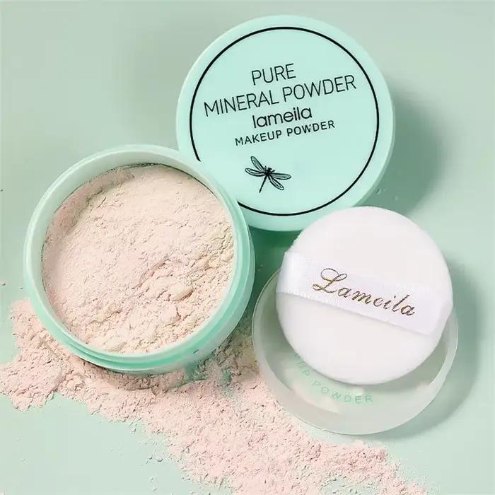 Poudre libre scintillante et mate pour tous types de peau controle huile naturelle durable occasions spéciales beauté soyeuse