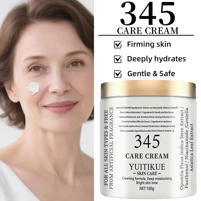 ​ ​ YUITIKUE 345 Crème de Soin 100g - Formule 3-en-1 : raffermit