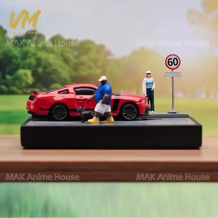 Kit de Diorama de Scène de Sol Simulé (Plateforme de 10 cm) pour Modélisation de Ruines de Prairie, Autoroute et Bord de Mer, Compatible avec Figurines et Poupées