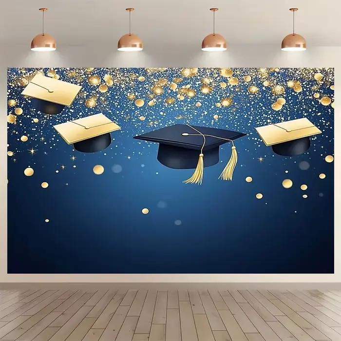 Le fond de projecteur avec un thème de classe de diplômé est parfait pour la photographie et les bannières de fête. Activités du festival