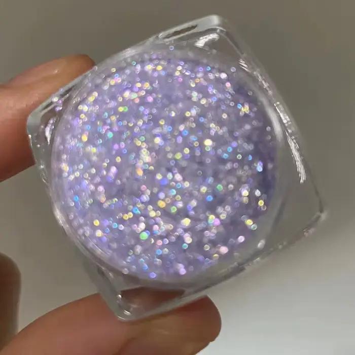 Poudre de Pigment Diamantée Mica Lilas Luxe Vibrant pour Fard à Paupières