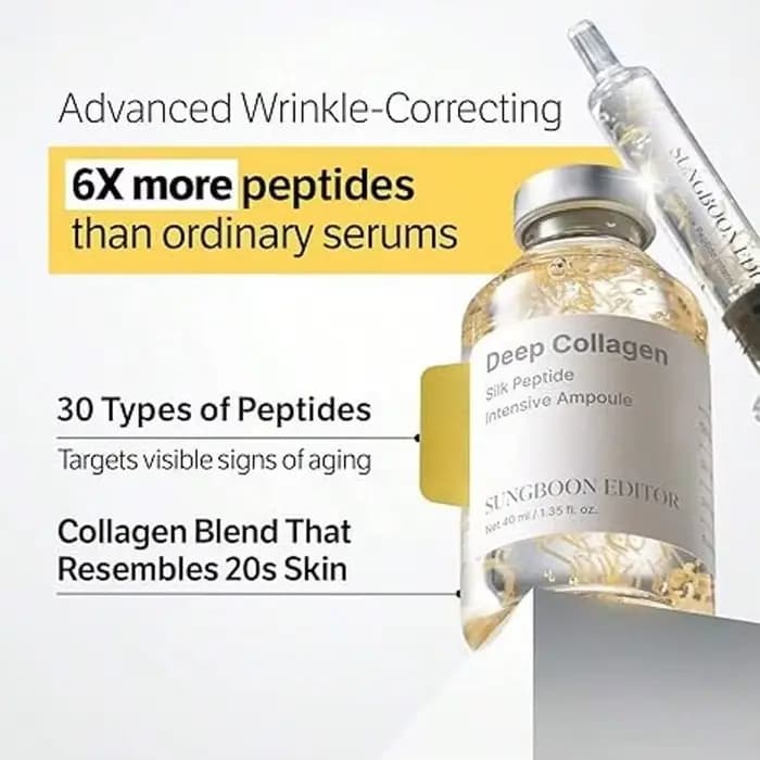 Lifting intensif au peptide de soie | Sérum anti-âge pour le visage avec collagène et complexe de 30 peptides