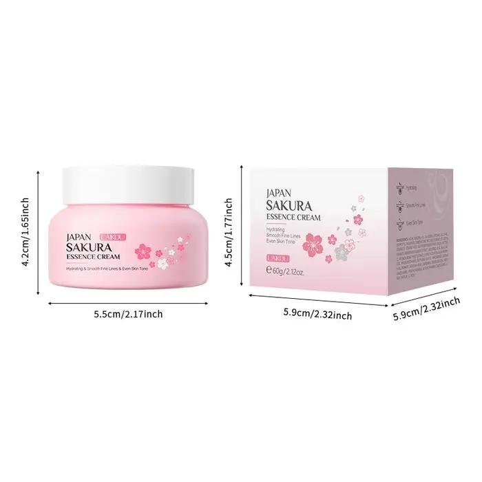 Crème pour le visage à l'essence de Sakura du Japon