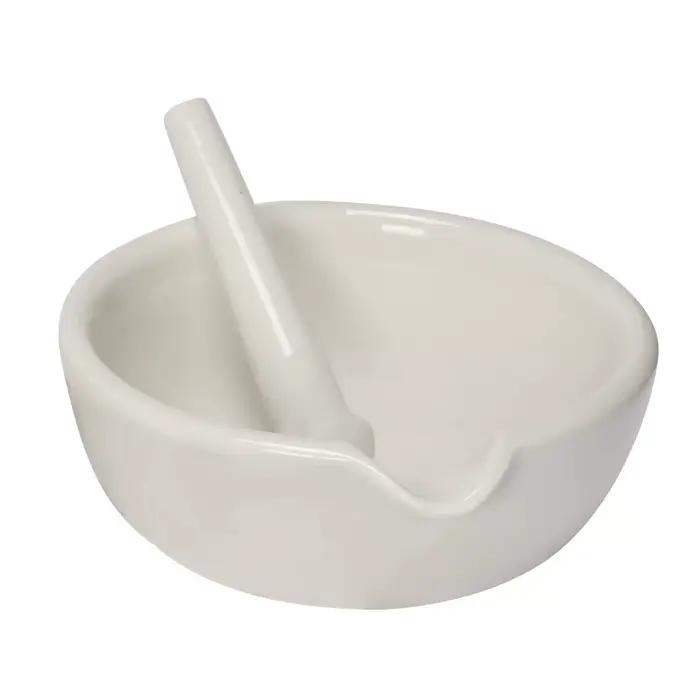 Mortier et pilon en céramique 60/80/100/130 mm, outil de broyage de poudre de laboratoire, bâton de broyage et bol de mouture domestiques