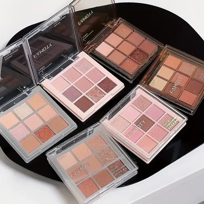 Palette de fards à paupières 9 couleurs