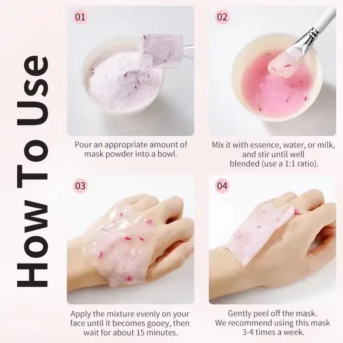 Masque en poudre Crystal Soft 350g Unisexe Acide Hyaluronique