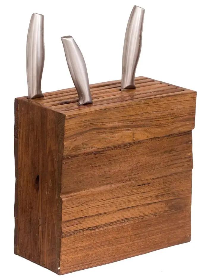 porte-outils de cuisine en bois massif