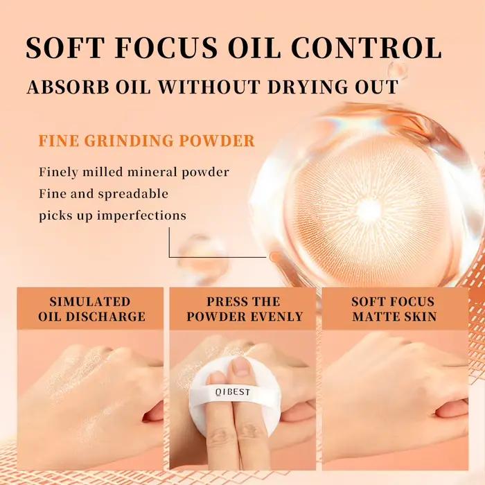 QIBEST poudre pour le visage contrôle de l'huile