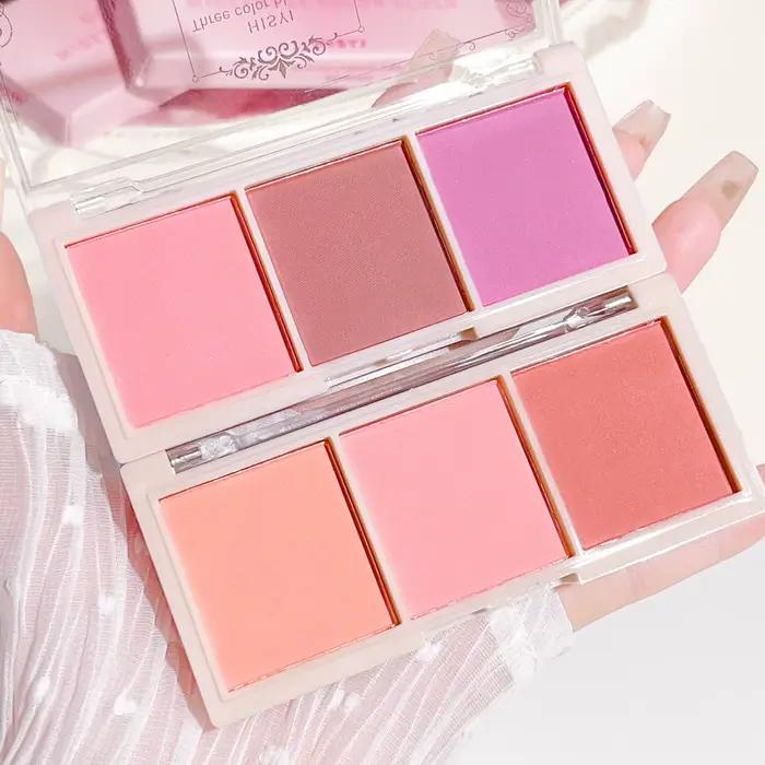 Fard à joues trois couleurs pour filles