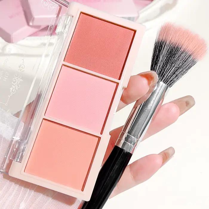 Fard à joues trois couleurs pour filles