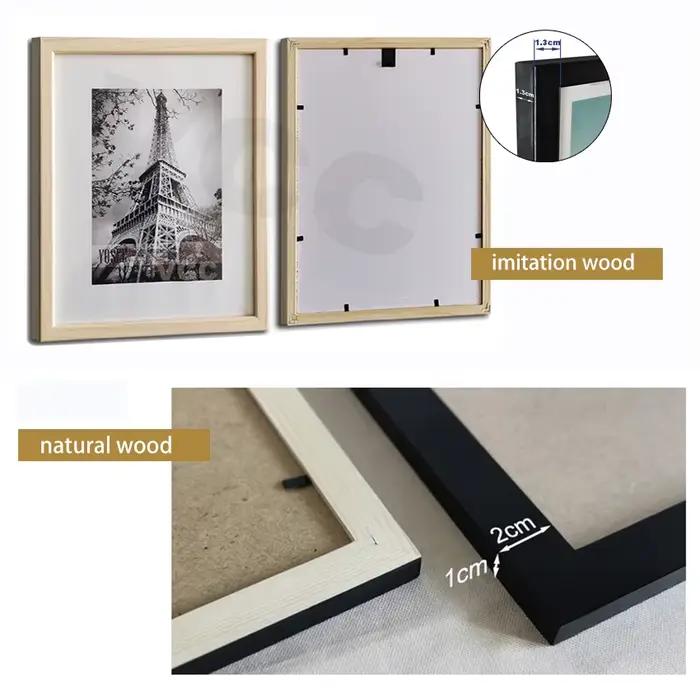 14/19 pièces cadres Photo pour photos cadre Photo mural cadre en bois pour tenture murale décor Photo fête de mariage décoration de la maison