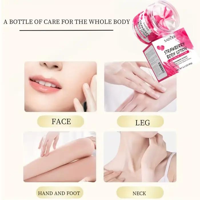 Lotion corporelle à la fraise 180g