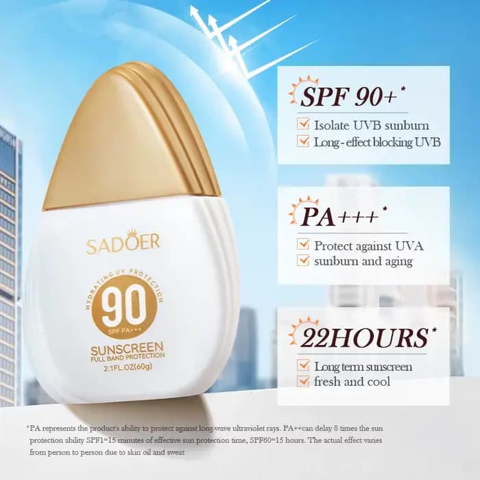 Spf 90+ crème solaire pour visage corps