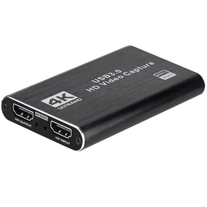 Carte de capture vidéo USB 3.0 4K, HDTV 1080P 60Hz, enregistreur vidéo HD pour PS4 OBS, enregistrement de jeux, diffusion en direct
