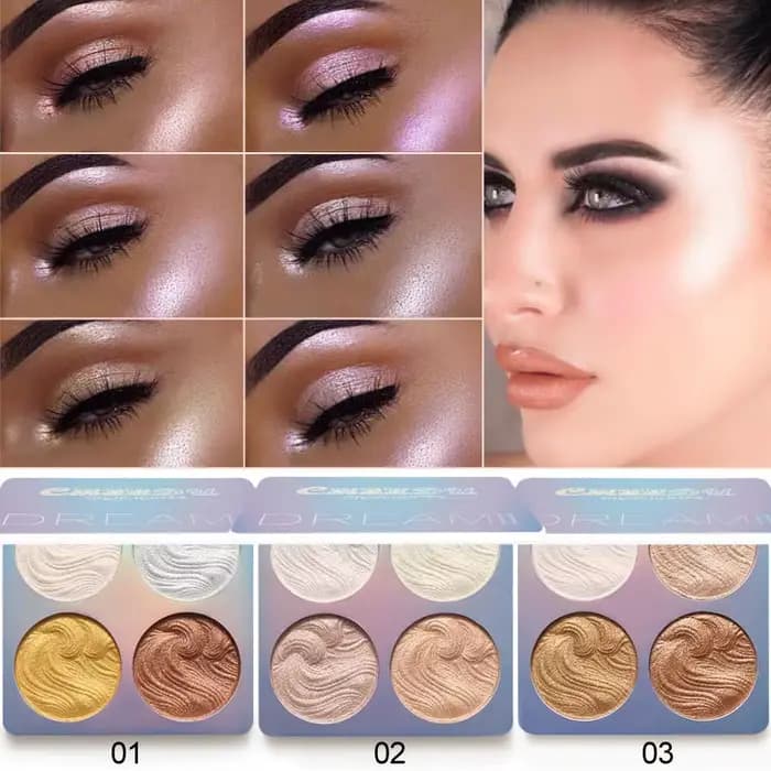 Palette de surligneur caméléon pour le visage