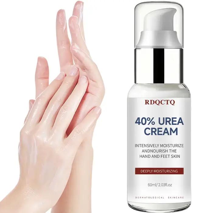 Crème pour les mains et les pieds à 40% d'urée, hydrate intensément, nourrit les peaux sèches et rugueuses, hydratation profonde, hydratation longue durée, usage quotidien