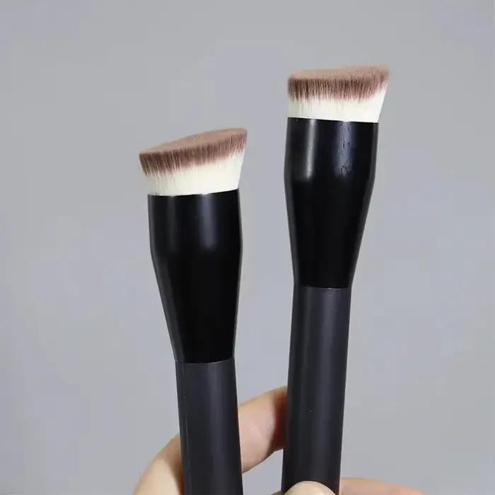 Pinceaux de maquillage pour fond de teint à dessus plat