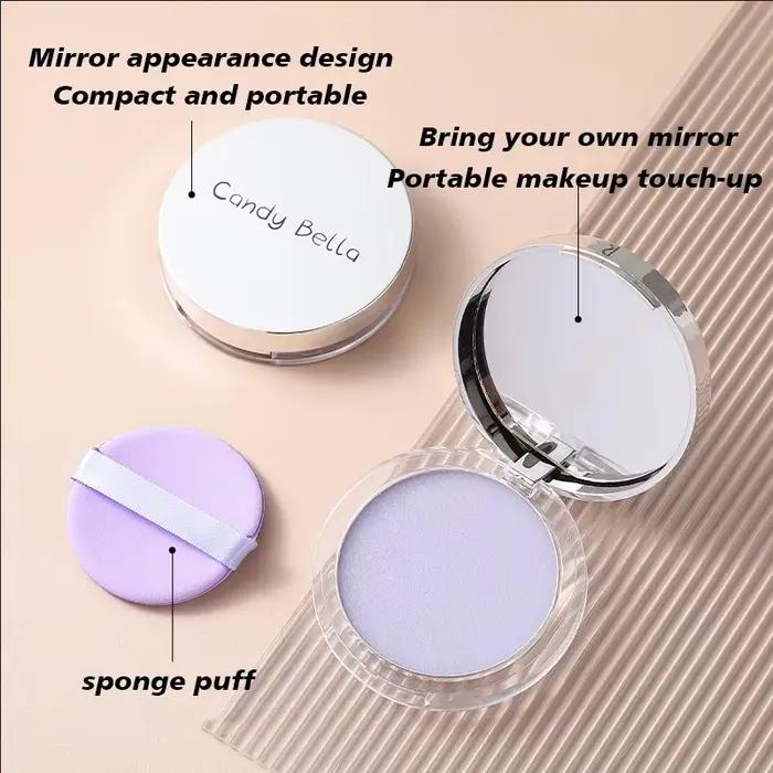 Candy Bella Violet Radiance Poudre fixatrice absorbant l'huile