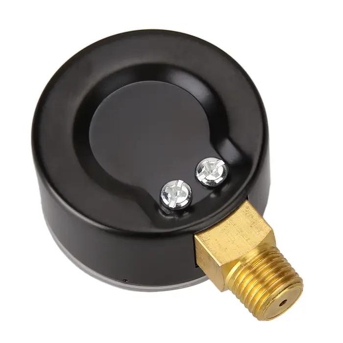 Manomètre à cadran domestique, manomètre basse pression pour carburant, air, hydraulique, 0/15 PSI, 0/1 Bar, 1/4 Béventuelles T, testeur de pression d'eau, d'huile et de gaz, 50mm
