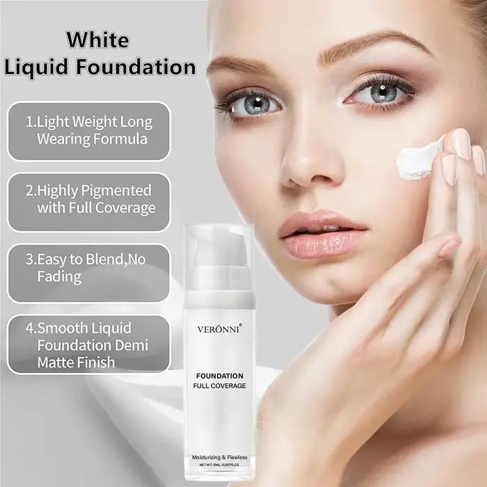 Fond de teint blanc liquide Beige clair teinte éclaircissante