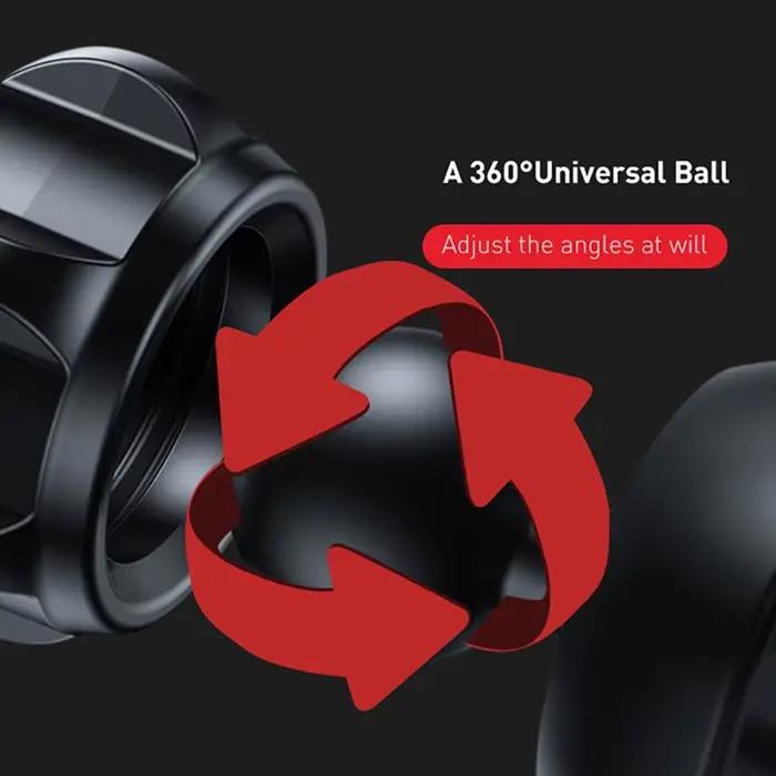 Baseus Support de téléphone de voiture en métal gravité Auto évent Support de téléphone portable pour 4.7-6.5 pouces téléphone Invisible Support de voiture
