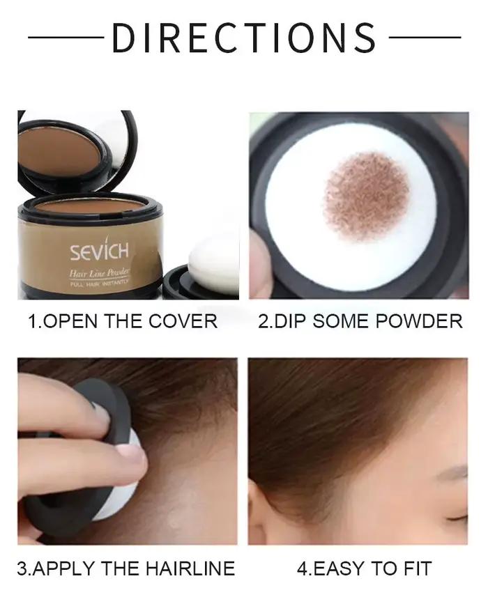 Poudre d'ombre à cheveux