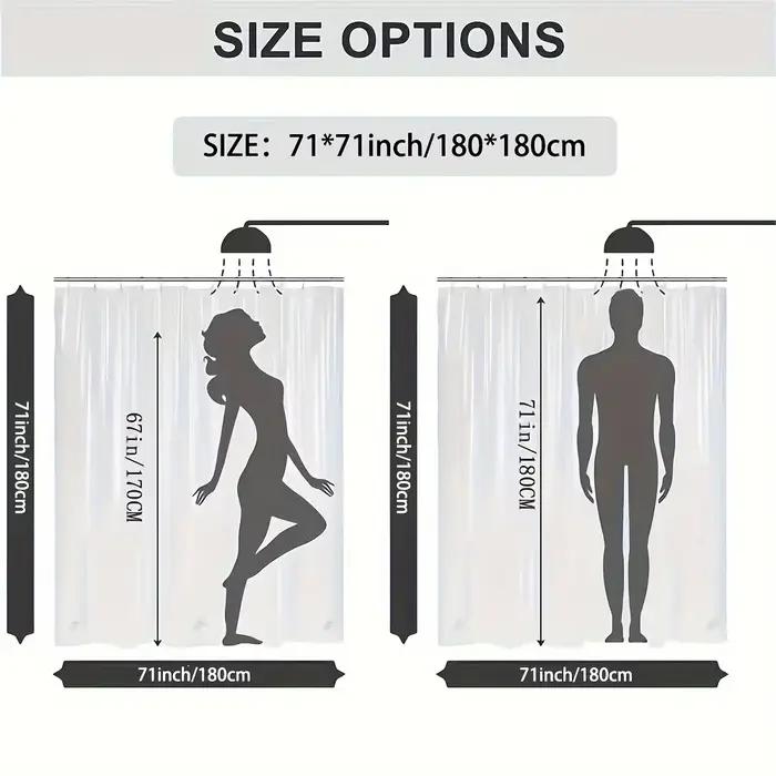 Rideau de douche imperméable géométrique bleu et blanc élégant – Parfait pour ajouter un toucher moderne et élégant à votre décoration de salle de bain