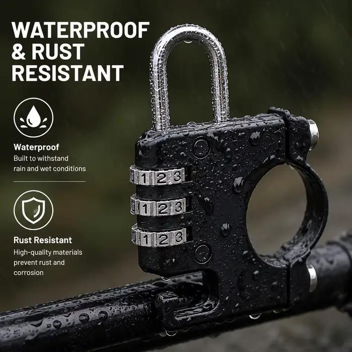 1 antivol à combinaison pour vélo électrique, cadenas durable pour casque avec crochet pratique pour la sécurité du vélo