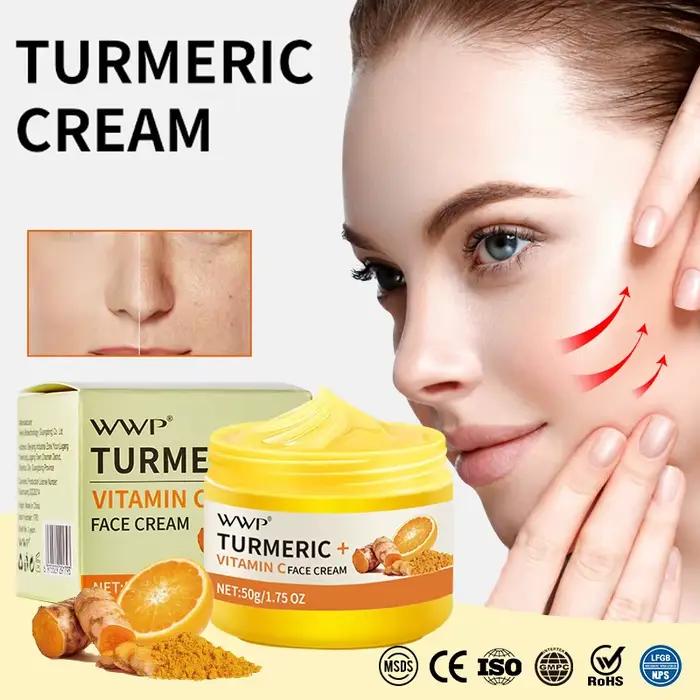 Crème pour le visage au curcuma