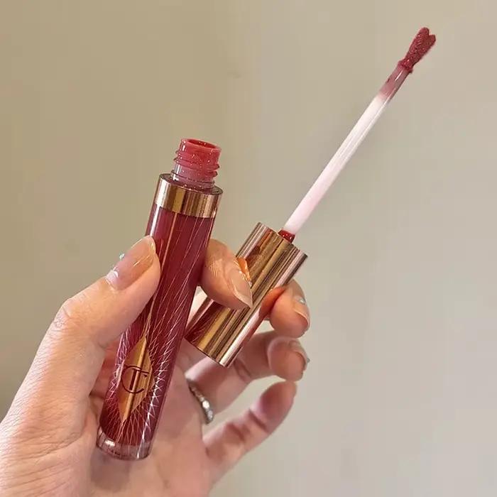 Charlotte Tilbury Collagen Lip Bath Sugar Heart Water Light of Lip Gloss Fini brillant effet miroir Brosse à lèvres en forme de cœur