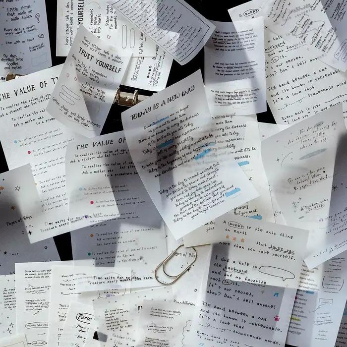 Papier de fond vintage de style sel, non-adhésif, de haute qualité, pour manuscrits anglais et journaux, motif Pluie du matin