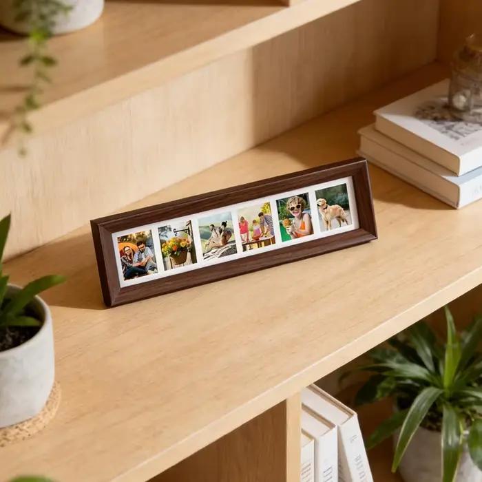 Cadre photo de 3 pouces, cadre d'affichage pour 6 photos, style rétro minimaliste, décoration d'intérieur, ornement pour souvenirs, photos de récompenses
