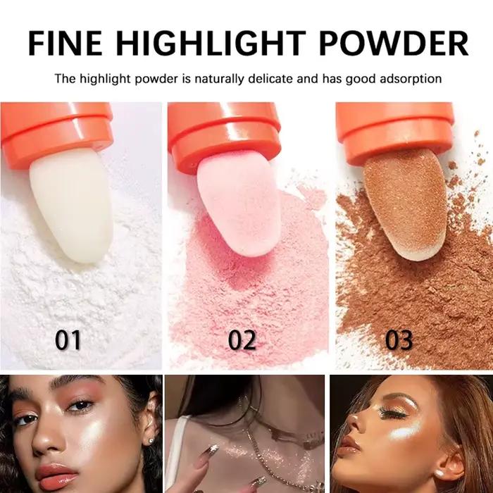 Surligneur poudre blanc clair De lune Polvo De Hadas paillettes miroitant Contour ombrage illuminateur pour femmes